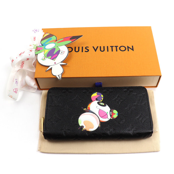 LOUIS VUITTON ルイ・ヴィトン LVxTM ジッピーウォレット 長財布 ラウンドファスナー モノグラムアンプラント ノワール M14160 ICチップ レディース【中古】