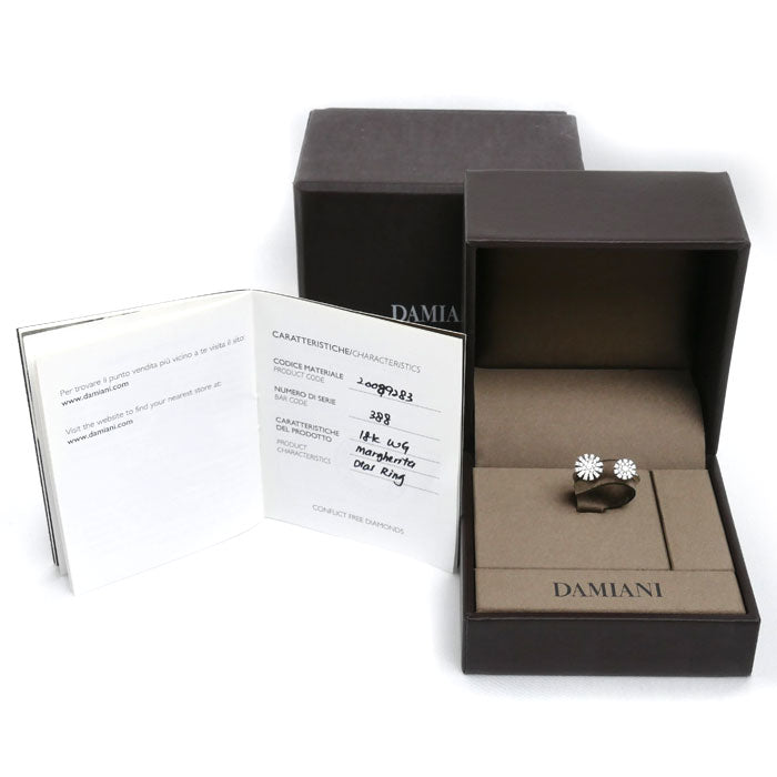 Damiani ダミアーニ K18WG ホワイトゴールド マルゲリータ リング・指輪 20089283 ダイヤモンド 12号 3.5g レディース【中古】【美品】