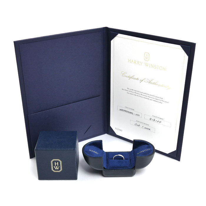 HARRY WINSTON ハリーウィンストン Pt950プラチナ ブリリアント ラブ リング・指輪 WBDPRDPABRL-032 ダイヤモンド 4.5号 2.3g レディース【中古】【美品】