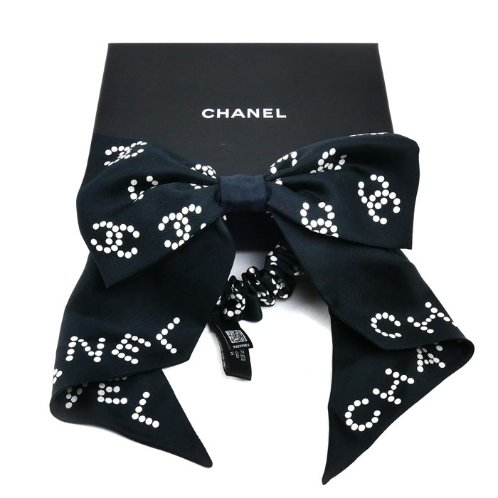 CHANEL シャネル シルク シュシュ ココマーク ヘアアクセサリー AAA706 レディース【中古】【美品】