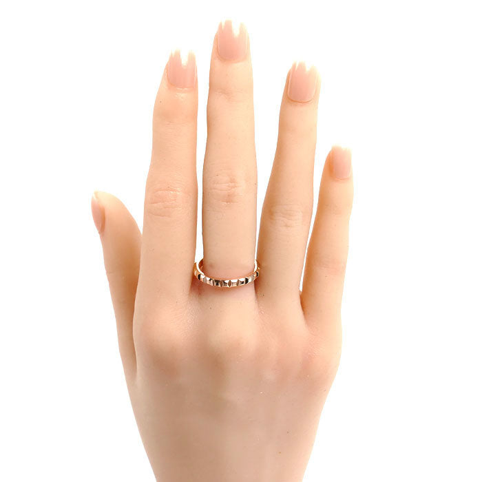 Boucheron ブシュロン K18PG ピンクゴールド クルドパリ ミディアム リング・指輪 JAL00108 15.5号 56 3.6g レディース【中古】【美品】