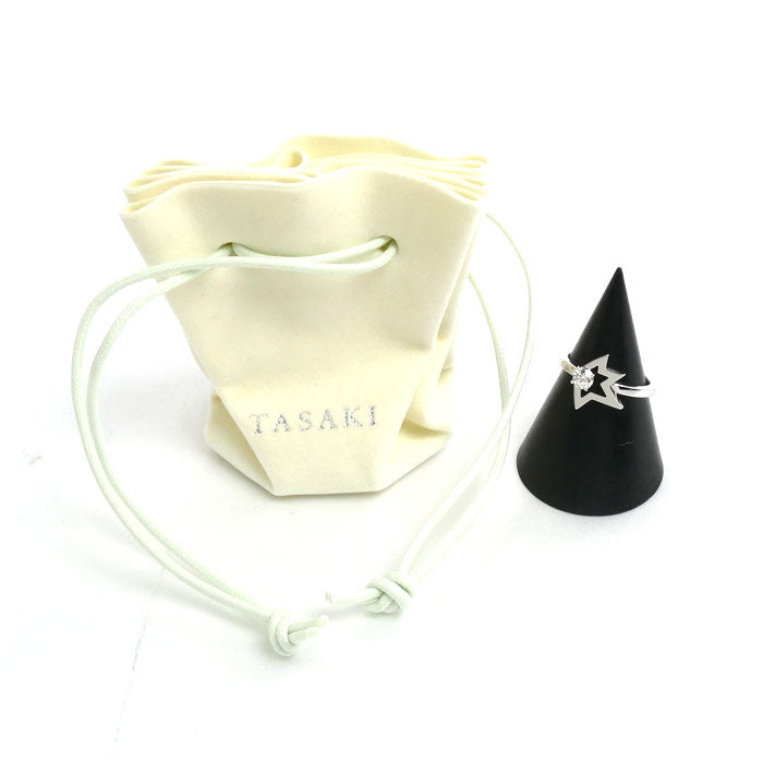 TASAKI タサキ K18WG ホワイトゴールド コメット ダイヤ リング・指輪 ダイヤモンド0.22ct 11号 3.7g レディース【中古】【美品】