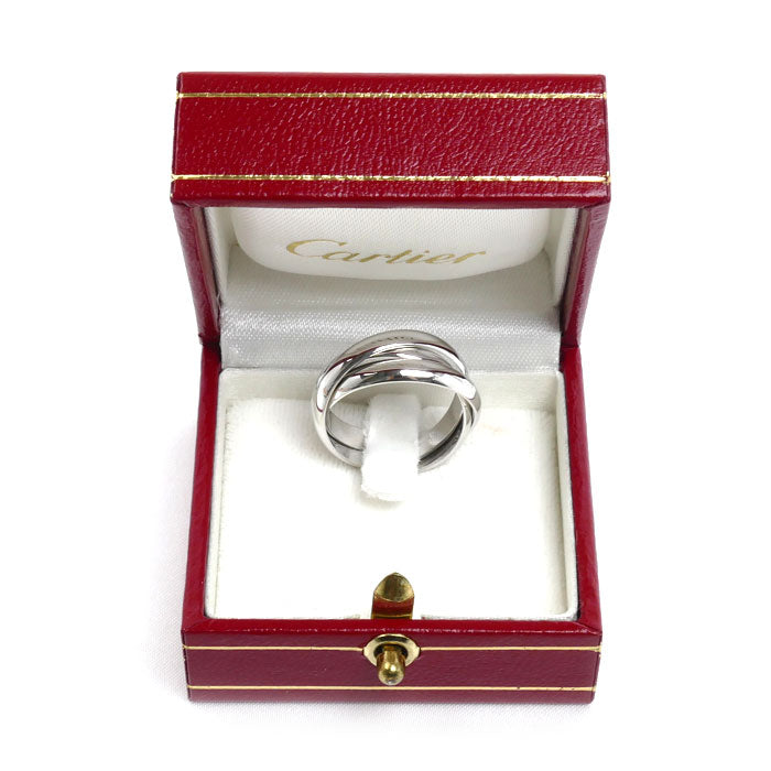 CARTIER カルティエ K18WG ホワイトゴールド トリニティ リング・指輪 13.5号 54 9.0g レディース【中古】【美品】