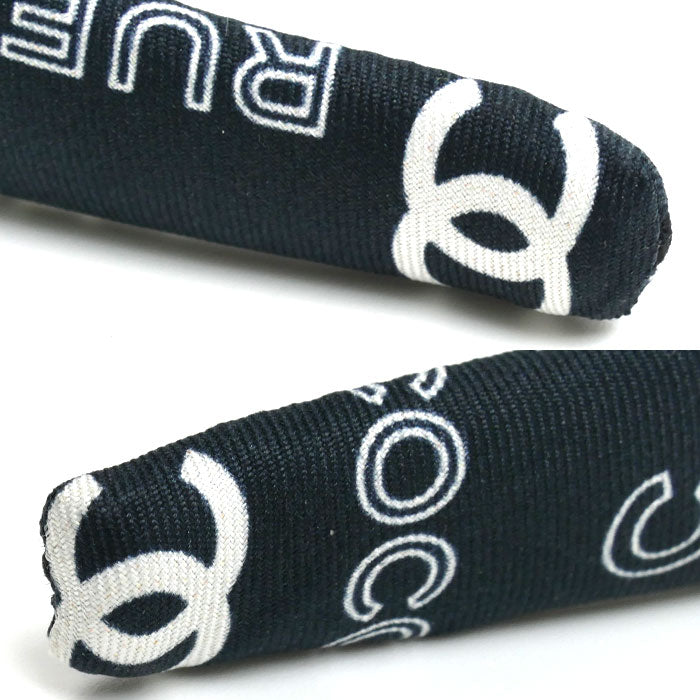 CHANEL シャネル シルク ココマーク カチューシャ ヘアアクセサリー レディース【中古】【美品】