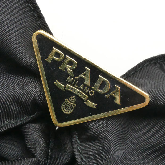 PRADA プラダ リサイクルポリアミド Re-Nylon バレッタ 1IF163_2DMI_F0632 レディース【中古】