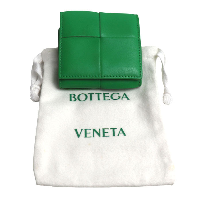 BOTTEGAVENETA ボッテガヴェネタ マキシイントレチャート コインケース グリーン 679846 ユニセックス【中古】