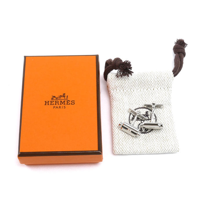 HERMES エルメス メタル ヴォー・スウィフト トゥルニ トレッセ カフス H100129FP89 メンズ【中古】【美品】