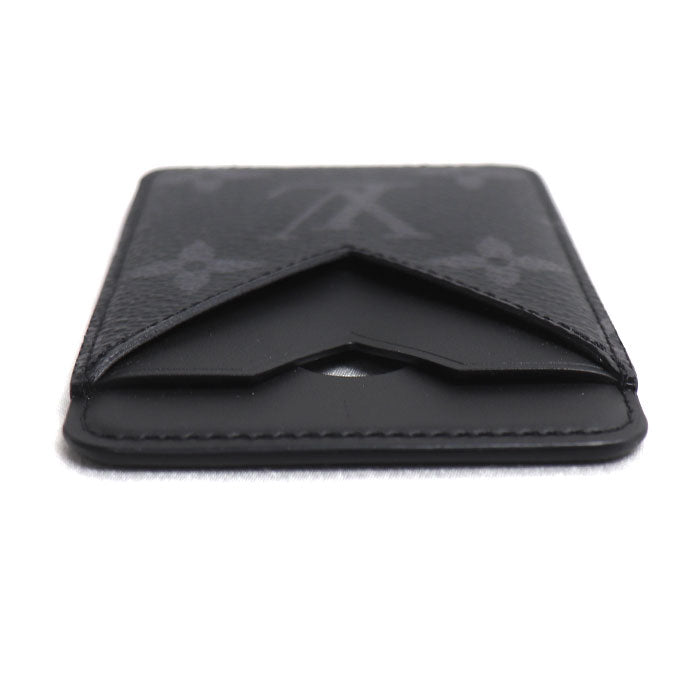 LOUIS VUITTON ルイ・ヴィトン ポルトカルト マグネット カードケース エクリプス ブラック M12602 ME0255 メンズ【中古】【美品】