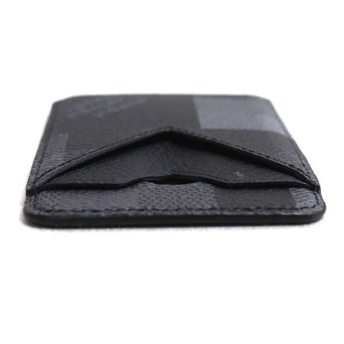 LOUIS VUITTON ルイ・ヴィトン ポルトカルト マグネット カードケース ダモフラージュ ブラック M15097 ME2205 メンズ【中古】【美品】