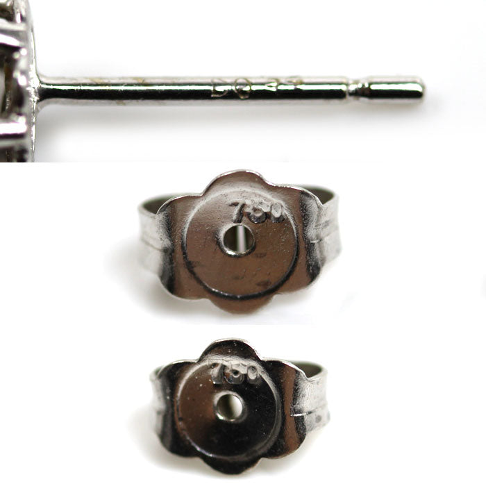 Ponte Vecchio ポンテヴェキオ K18WG ホワイトゴールド ピアス ダイヤモンド0.52ct 1.5g レディース【中古】