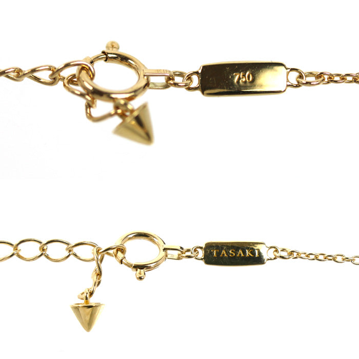 TASAKI タサキ K18YG イエローゴールド プチ バランス パール ネックレス P-16744-18KYG ダイヤモンド0.07ct パール約7.0mm 4.0g 40~45cm レディース【中古】【美品】