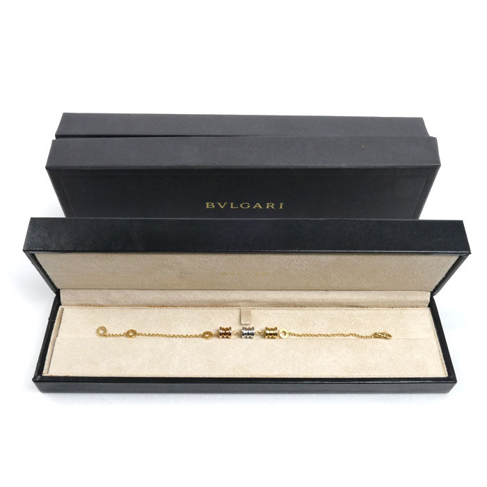 BVLGARI ブルガリ K18YG/PG/WG ビーゼロワン エレメント ブレスレット 10.2g 16/18cm レディース【中古】【美品】