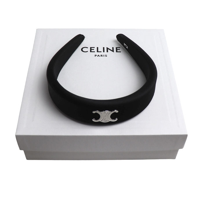 CELINE セリーヌ シルク カチューシャ トリオンフ ヘアアクセサリー 46Y3711BC.38NO レディース【中古】【美品】