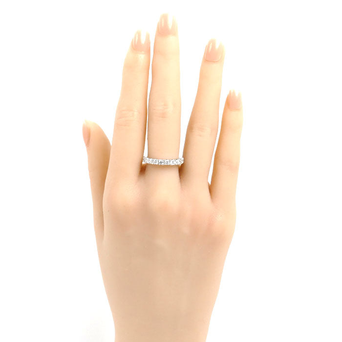 Pt900プラチナ エタニティ リング・指輪 ダイヤモンド1.00ct 12号 4.7g レディース【中古】【美品】