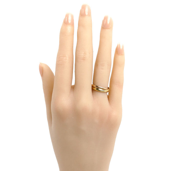 CARTIER カルティエ K18YG/PG/WG トリニティXSリング リング・指輪 9号 49 3.6g レディース【中古】【美品】