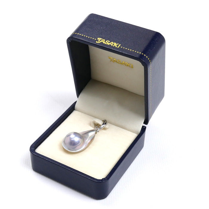 TASAKI タサキ K18WG ホワイトゴールド マベパール ペンダントトップ 4.3g レディース【中古】【美品】