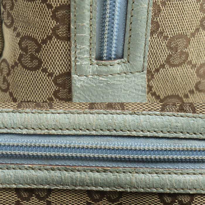 GUCCI グッチ GGキャンバス ミニバッグ ハンドバッグ ベージュ 124542 レディース【中古】