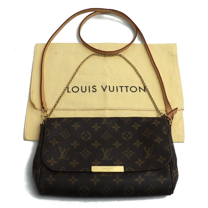 LOUIS VUITTON ルイ・ヴィトン フェイボリットMM 2Wayショルダーバッグ モノグラム ブラウン M40718 FL0143 レディース【中古】