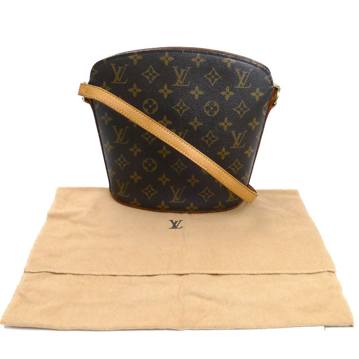 LOUIS VUITTON ルイ・ヴィトン ドルーオ ショルダーバッグ モノグラム ブラウン M51290 VI0021 レディース【中古】