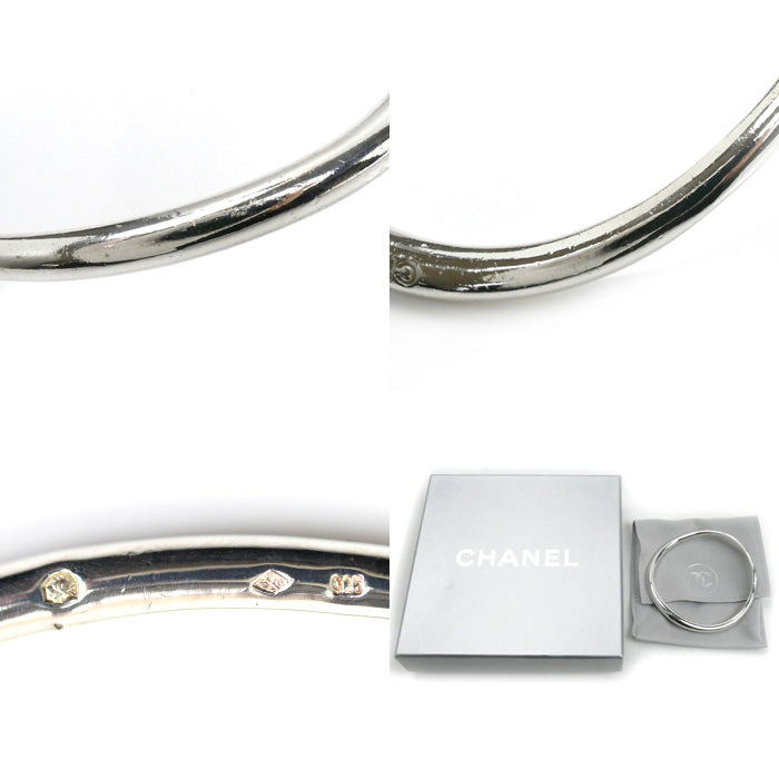 CHANEL シャネル シルバー925 バングル ブレスレット 37.4g レディース【中古】