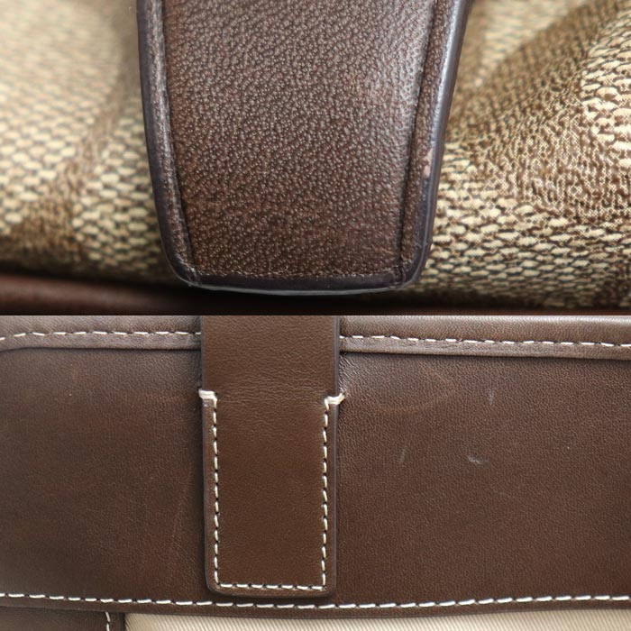 COACH コーチ シグネチャー ヘリテージ ストライプ ショルダーバッグ ベージュ/ブラウン F70077 ユニセックス【中古】