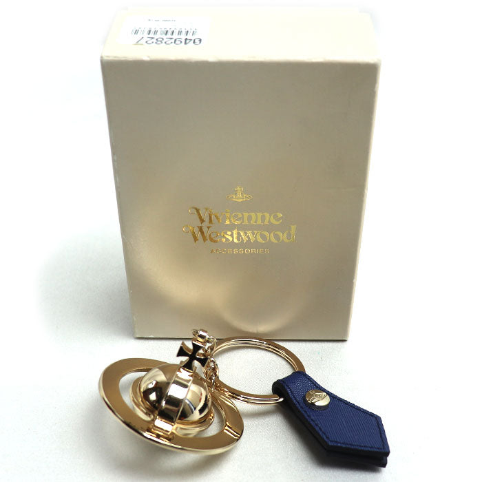 Vivienne Westwood ヴィヴィアンウエストウッド ラウンドオーブ ガジェット キーホルダー ネイビー 32986 レディース【未使用】【買取品】