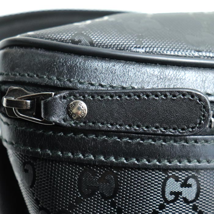 GUCCI グッチ GGインプリメ ウエストバッグ ブラック 233269 ボディバッグ メンズ【中古】