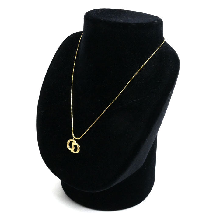 Christian Dior クリスチャンディオール GP ロゴ ネックレス 4.6g 38~43cm レディース【中古】