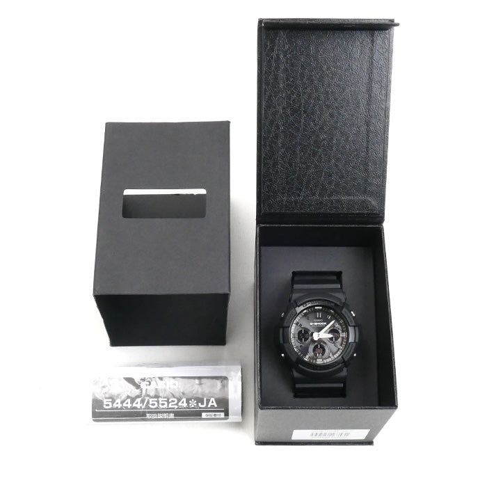 CASIO カシオ G-SHOCK 電波 腕時計 ソーラー GAW-100B-1AJF メンズ【中古】【美品】