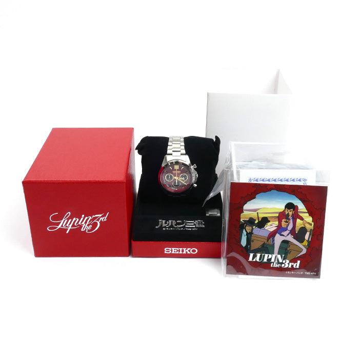 SEIKO セイコー ×ルパン三世 クロノグラフ 限定3000本 腕時計 電池式 8T63-02X0 メンズ【中古】【極美品】