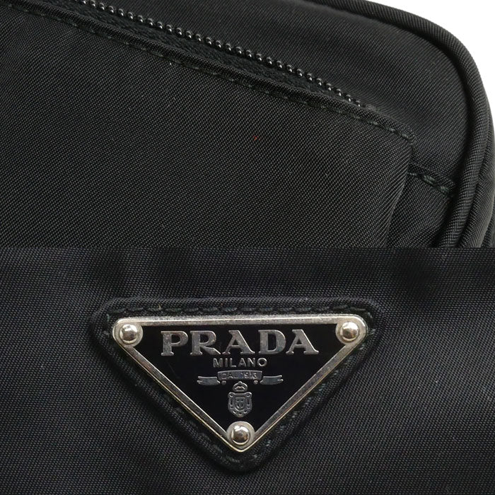 PRADA プラダ ウエストポーチ ボディバッグ ブラック VA0977 ユニセックス【中古】