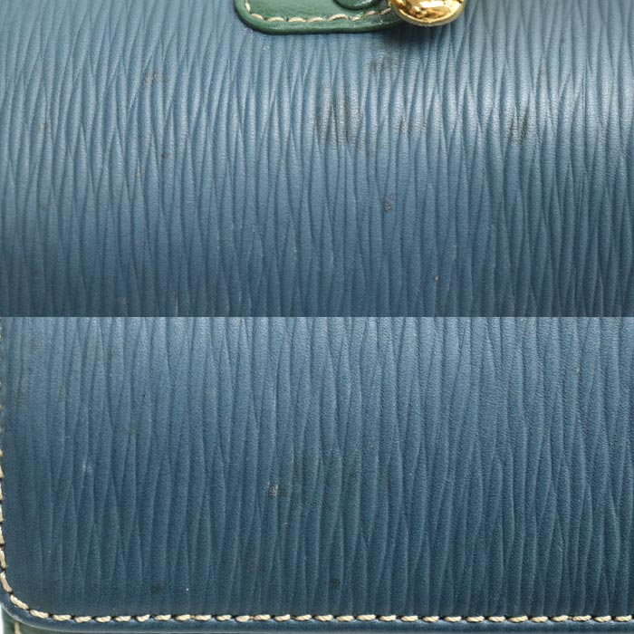 LOEWE ロエベ ベラスケス ツイストハンドル ハンドバッグ グリーン ブルー レディース【中古】