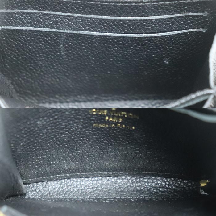 LOUIS VUITTON ルイ・ヴィトン ジッピー・コイン パース コインケース モノグラム・アンプラント ブラック M60574 TS1196 ユニセックス【中古】