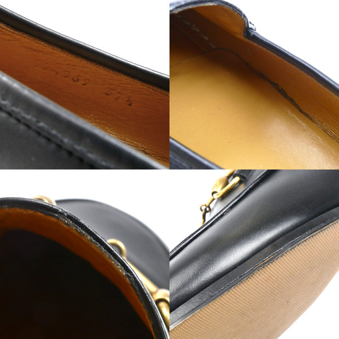 GUCCI グッチ ヨルダーン ローファー ブラック 404069
37 1/2 ホースビット レディース【中古】【美品】
