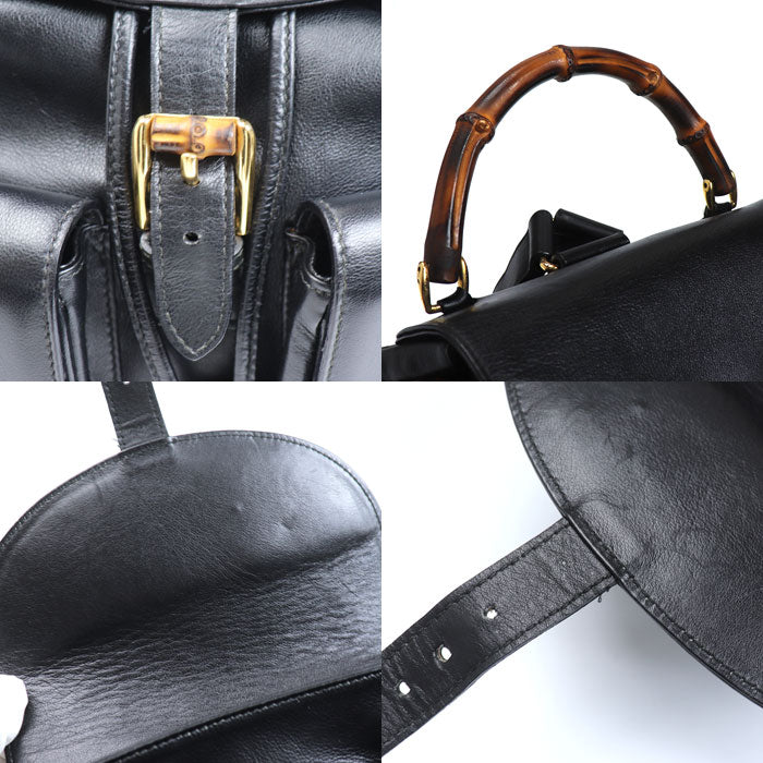 GUCCI グッチ バンブー リュック・デイパック ブラック 003.2058.0016 レディース【中古】