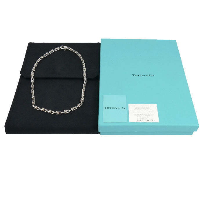 TIFFANY&Co. ティファニー シルバー925 スモール ハードウェア リンク ネックレス 60153093 44.9g 45.5cm ユニセックス【中古】
