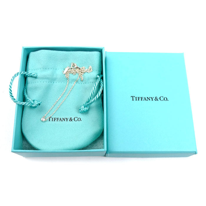 TIFFANY&Co. ティファニー シルバー925 バイザヤード ネックレス 60017891 ダイヤモンド 1.5g 41cm レディース【中古】