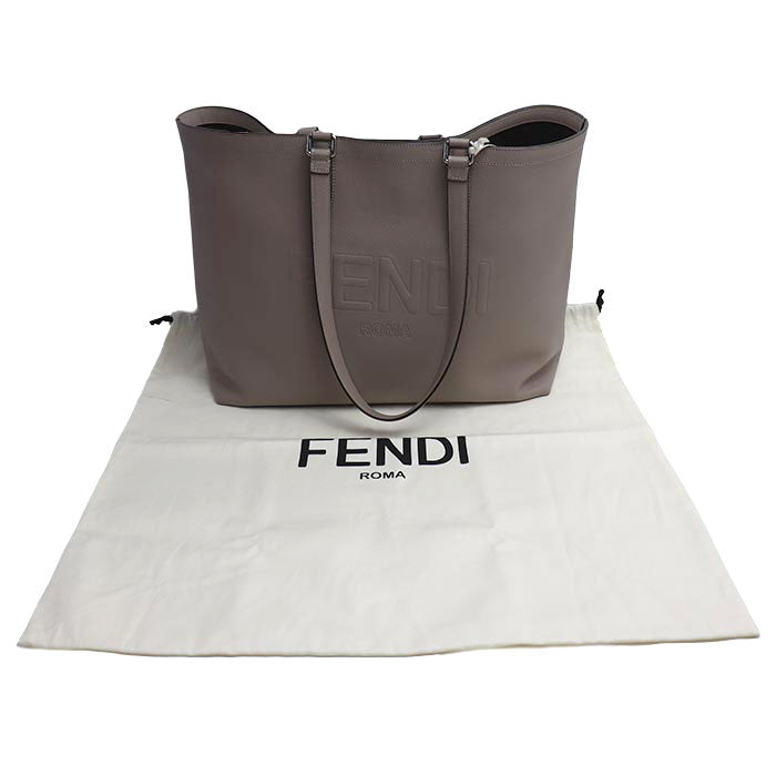 FENDI フェンディ ゴー トゥー ショッパー トートバッグ CORDA+PAL(グレー系) 7VA610 ARD9 F04Y9 レディース【中古】【極美品】