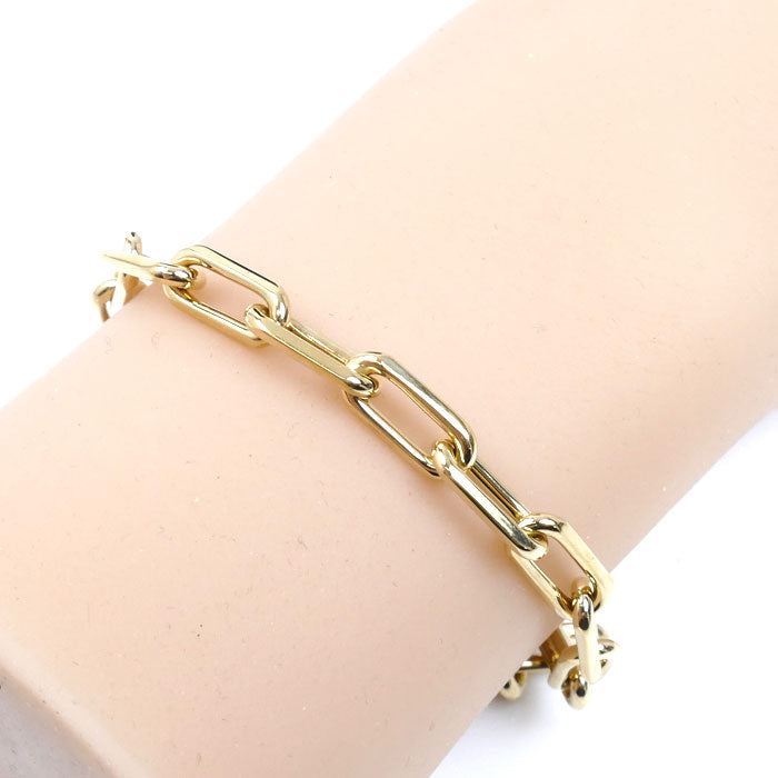 CARTIER カルティエ K18YG イエローゴールド サントス ミディアム ブレスレット 20.0g 20cm ユニセックス【中古】
