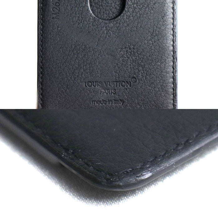 LOUIS VUITTON ルイ・ヴィトン ポルト カルト・マグネット カードケース モノグラム・シャドウ ブラック M26738 ME3255 ユニセックス【中古】