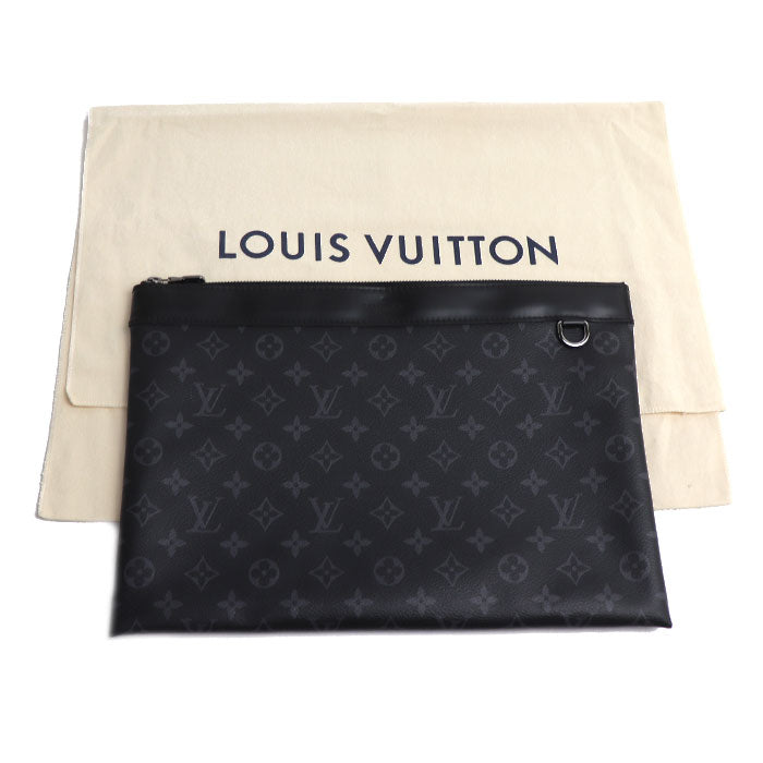 LOUIS VUITTON ルイ・ヴィトン ポシェット ディスカバリー クラッチバッグ モノグラムエクリプス ブラック M62291 TN3199 メンズ【中古】