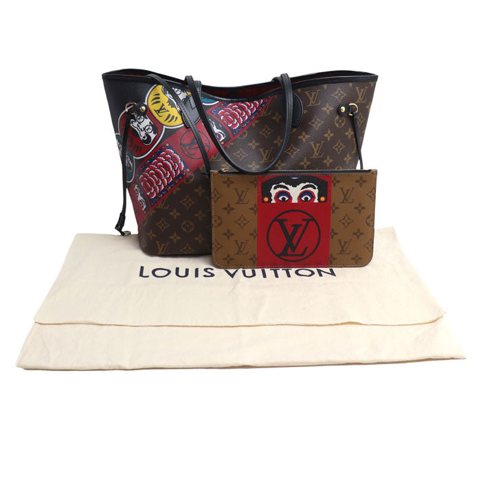 LOUIS VUITTON ルイ・ヴィトン ネヴァーフルMM 山本寛斎コラボ トートバッグ モノグラム ブラウン M43499 GI3167 レディース【中古】