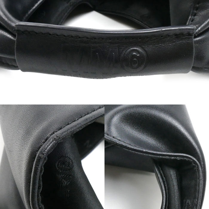 MAISON MARGIELA メゾンマルジェラ MM6 ジャパニーズ スモール ハンドバッグ ブラック レディース【中古】