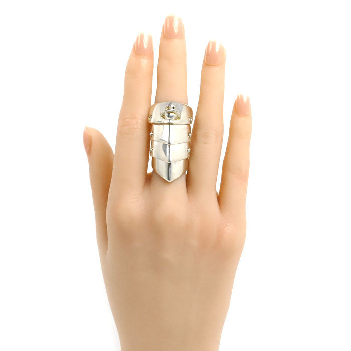 Vivienne Westwood ヴィヴィアンウエストウッド シルバー925 アーマー リング・指輪 12号 19.2g ヴィンテージ ユニセックス【中古】