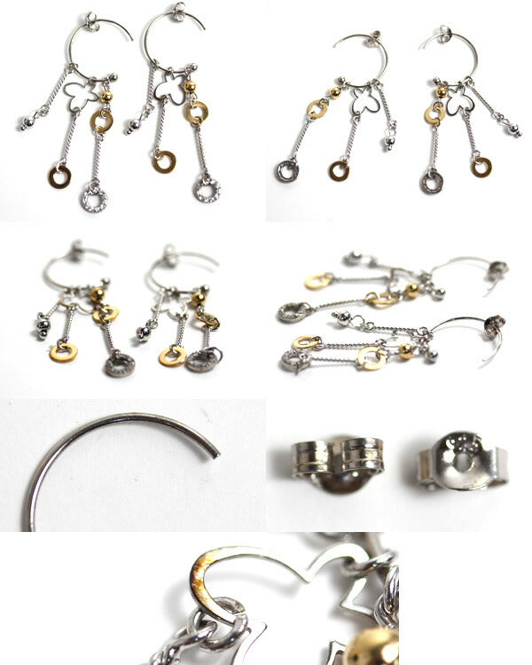 シルバー ピアス キュービックジルコニア 4.8g レディース【未使用】【買取品】