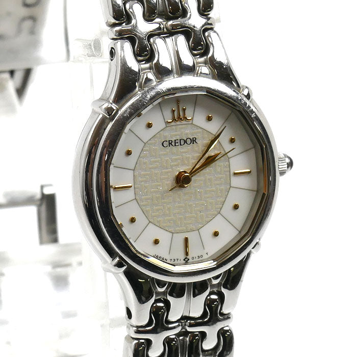 SEIKO セイコー クレドール 腕時計 電池式 7371-5030 レディース【中古】
