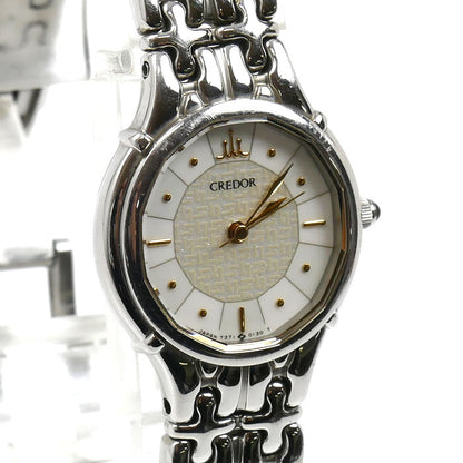 SEIKO セイコー クレドール 腕時計 電池式 7371-5030 レディース【中古】
