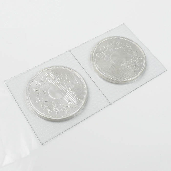 壱万円銀貨 御在位六十年 昭和六十一年 2連結 記念硬貨 40g 日の出と瑞鳥・瑞雲【中古】【極美品】