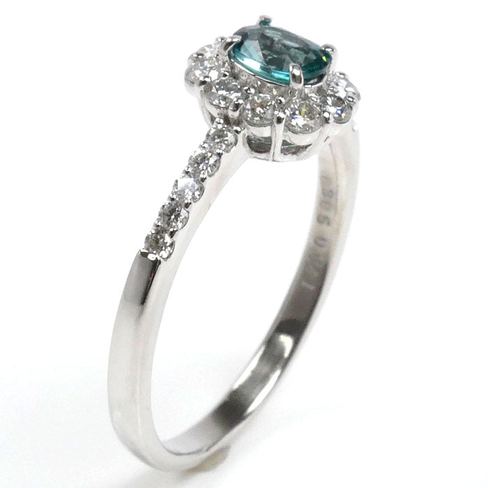 Pt900プラチナ リング・指輪 ダイヤモンド0.41ct 14号 4g グランディディエライト0.305 レディース【中古】