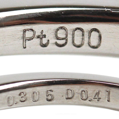 Pt900プラチナ リング・指輪 ダイヤモンド0.41ct 14号 4g グランディディエライト0.305 レディース【中古】